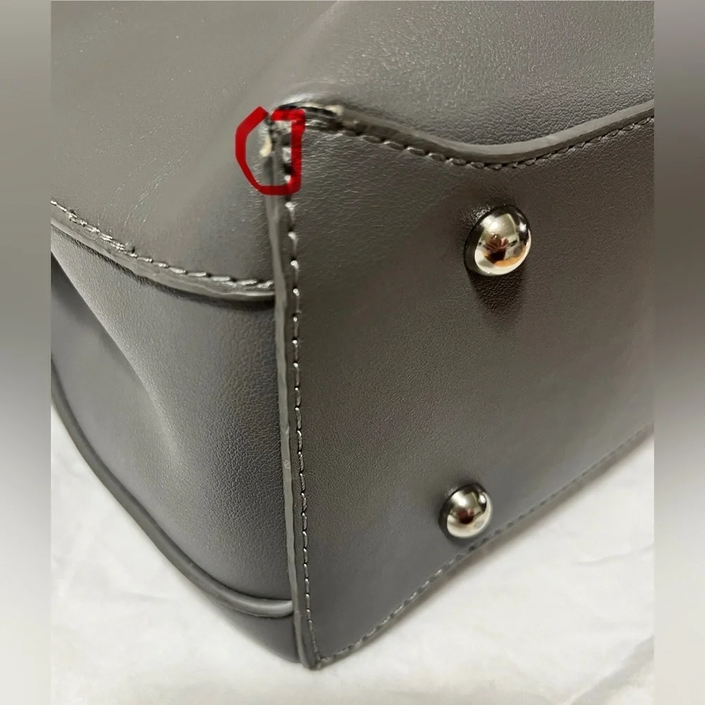 Charming Charlie Gray Purse Handbag with 2 straps, Preloved. - Picture 9 of 16